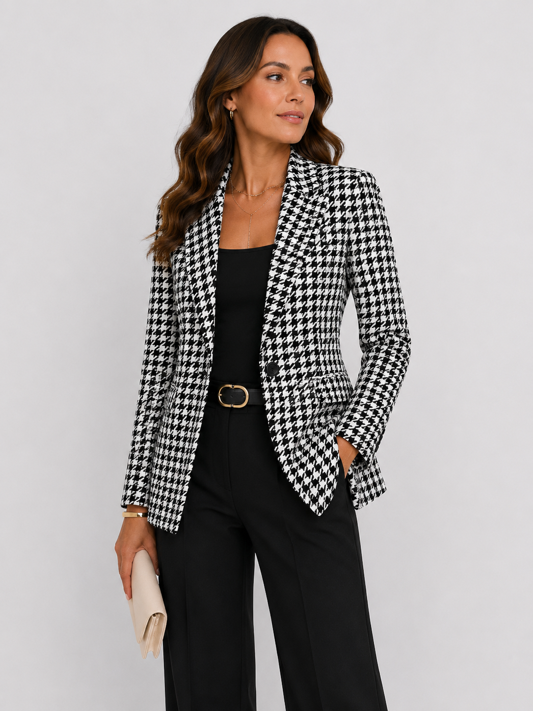 Blazer em linha elegante e refinada