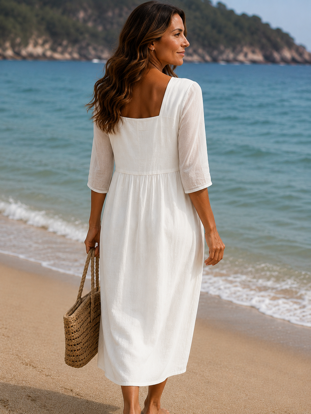 Vestido informal de mulher.