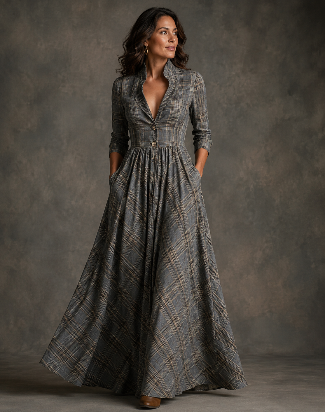 Manuelle | Vestido xadrez Chic