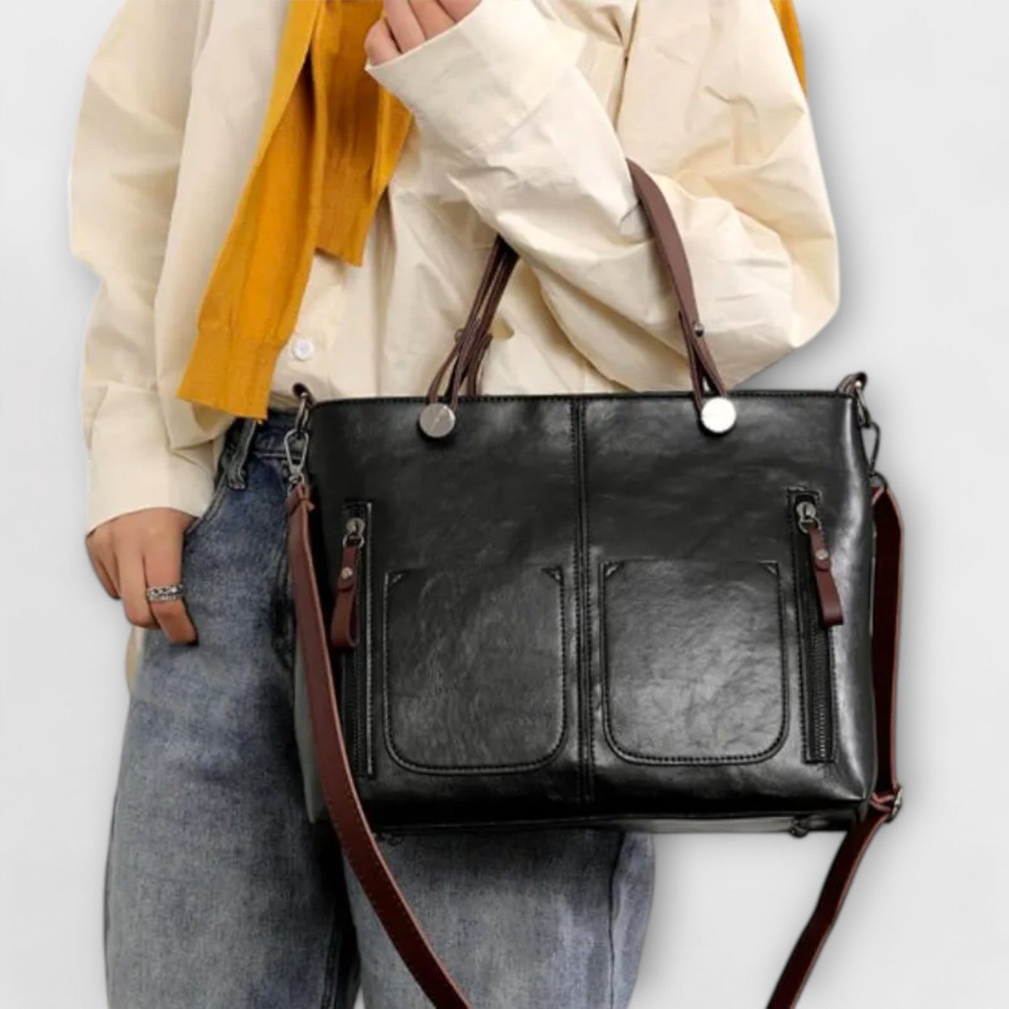 Maria - Bolsa de couro elegante