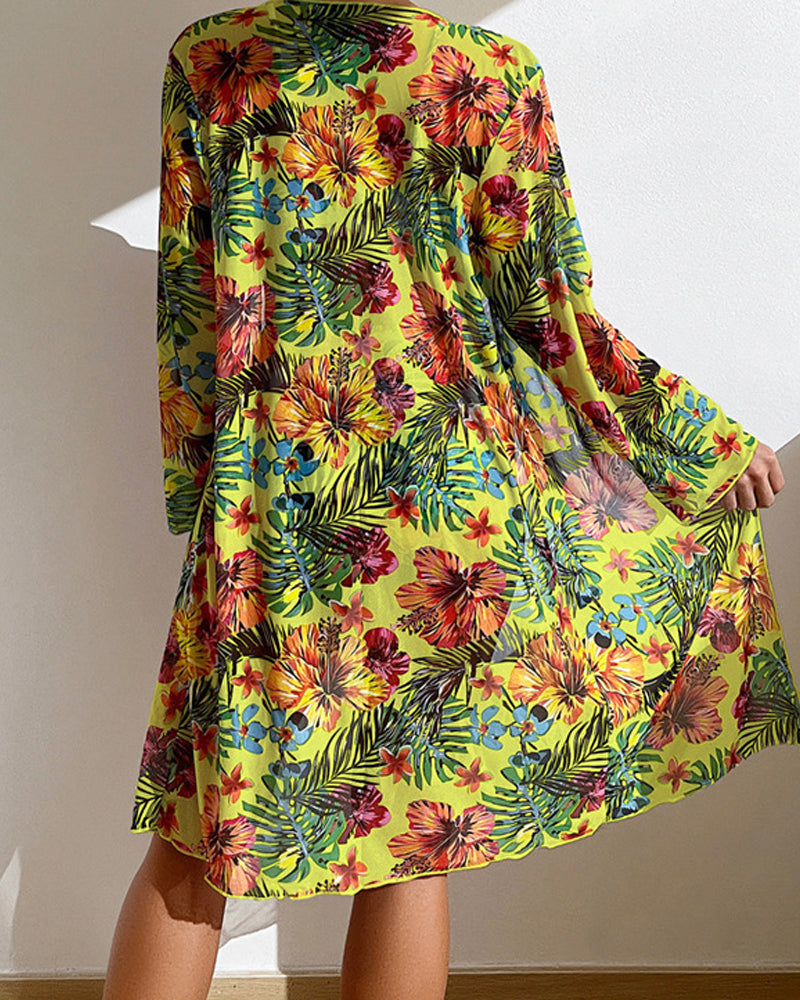 Glenda - Bikini com saia floral