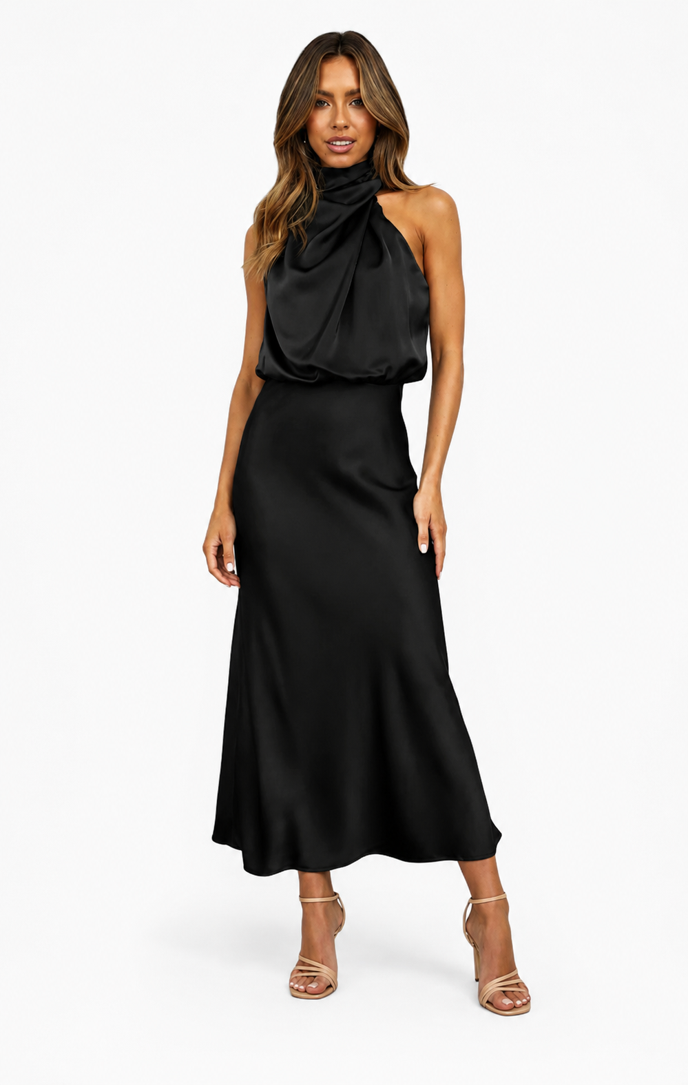 Tyra | Vestido de soirée elegante com decote halter