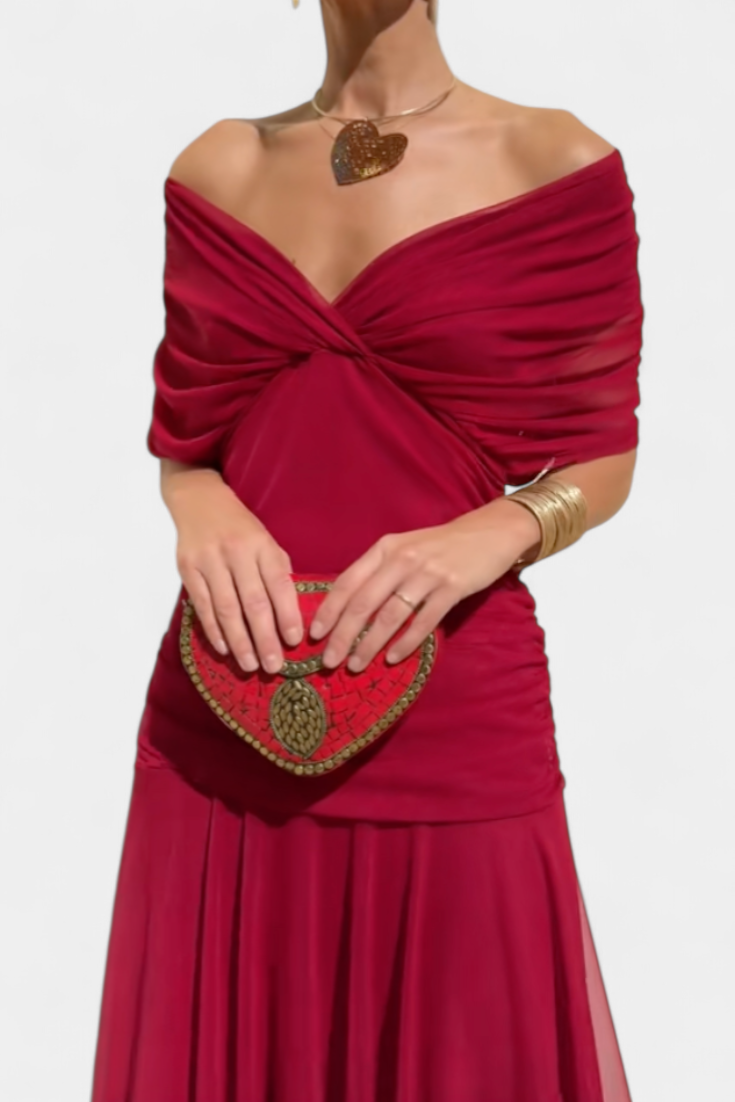 Alondra | Vestido Floral Longo com Decote em V