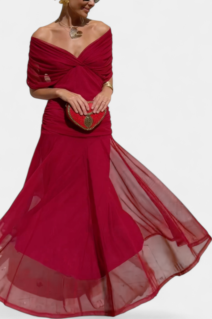Alondra | Vestido Floral Longo com Decote em V