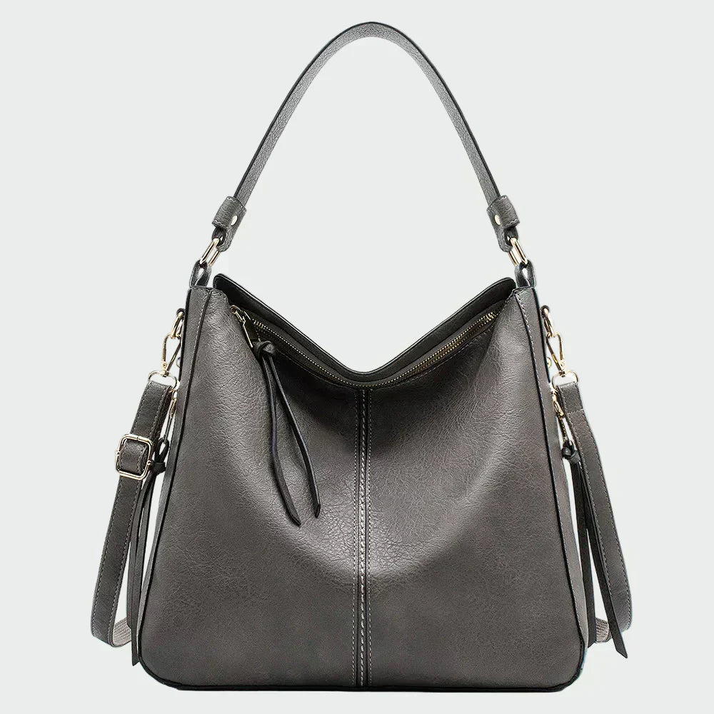 Bolsa hobo de couro clássica